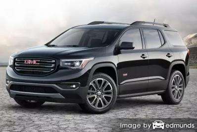 Insurance rates GMC Acadia in Fort Wayne