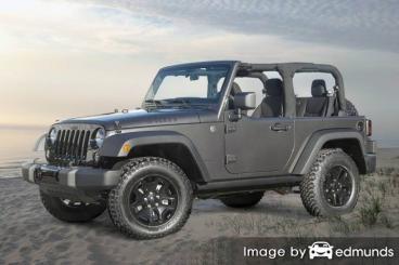 Insurance rates Jeep Wrangler in Fort Wayne