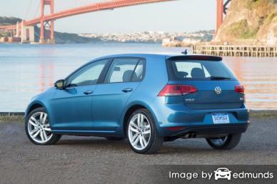 Insurance rates Volkswagen Golf in Fort Wayne